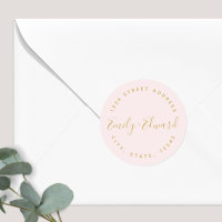 Calligraphy Couple Names Circular Wedding Address