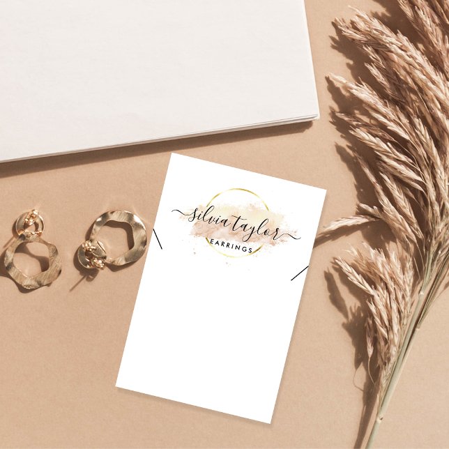 Calligraphy craft paper Necklace display card (Creator Uploaded)