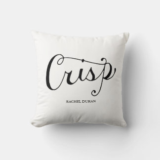 calligraphy crisp pillow