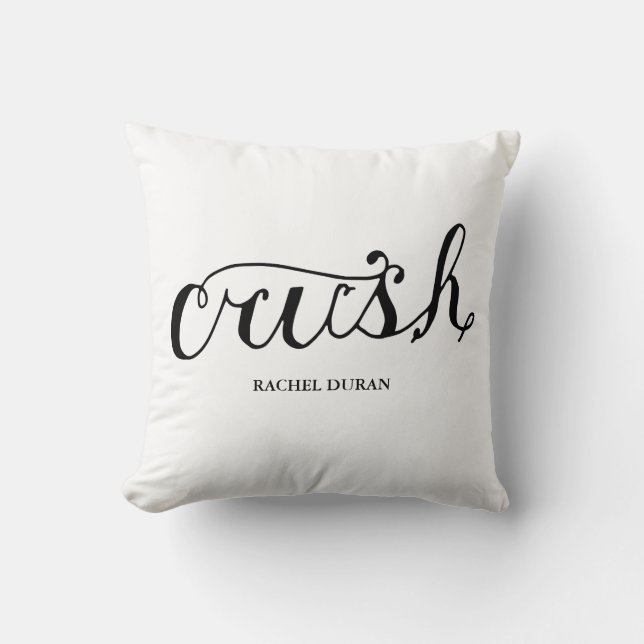 calligraphy crush pillow (Front)