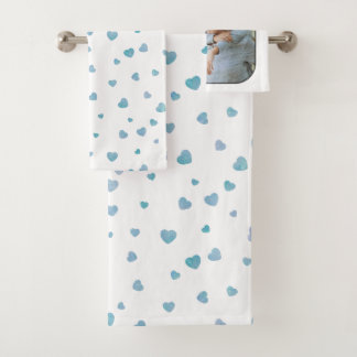 Calligraphy Custom Photo Birthday For Niece Bath Towel Set
