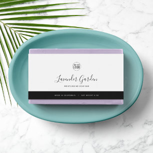 Calligraphy Editable Colours Contrast Product Labe Water Bottle Label