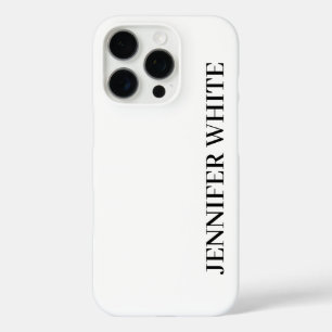 Calligraphy Elegant Black & White Bold Retro iPhone 16 Pro Case