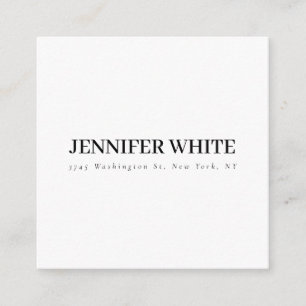 Calligraphy Elegant Black & White Bold Retro Enclosure Card