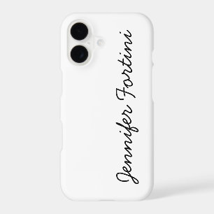 Calligraphy Elegant Black & White Plain Simple