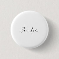 Calligraphy Elegant Black White Plain Simple Name