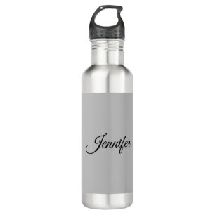 Calligraphy Elegant Bold Retro Grey 710 Ml Water Bottle