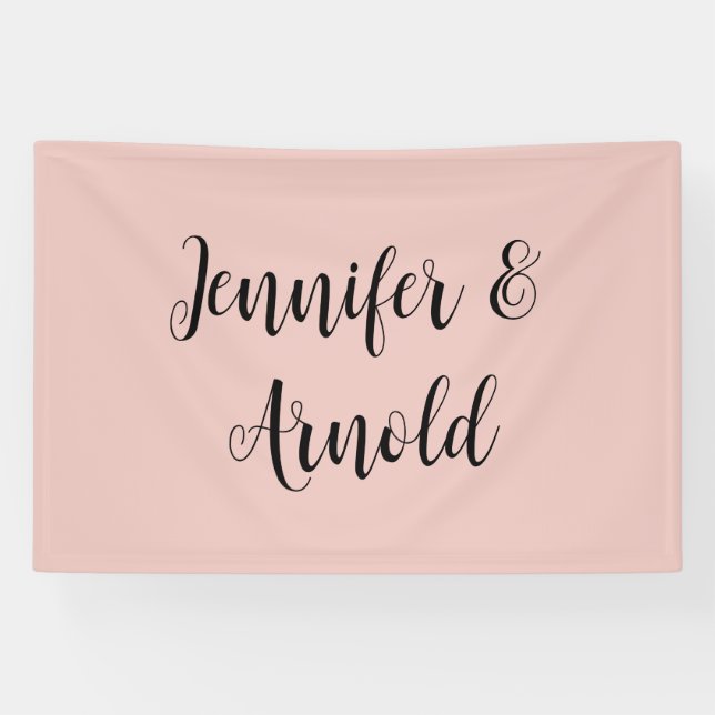 Calligraphy Elegant Cute Plain Banner (Horizontal)