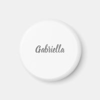 Calligraphy Elegant Grey White Plain Simple Name