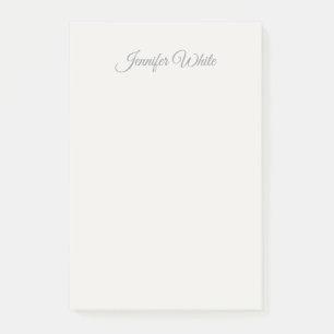 Calligraphy Elegant Pastel Colour Bold Retro Post-it Notes