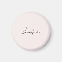 Calligraphy Elegant Pastel Colour Plain Simple Nam