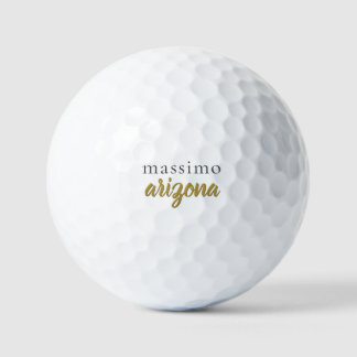 Calligraphy Elegant Plain Add Own Name Golf Balls