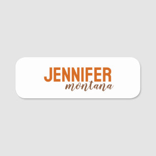 Calligraphy Elegant Plain Add Own Name Tag