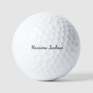 Calligraphy Elegant Plain Simple Name Golf Balls