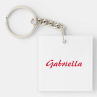 Calligraphy Elegant Red White Plain Simple Name