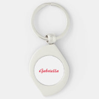 Calligraphy Elegant Red White Plain Simple Name