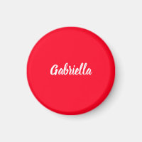 Calligraphy Elegant Red White Plain Simple Name