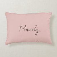 Calligraphy Elegant Rose Gold Plain Simple Name