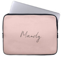 Calligraphy Elegant Rose Gold Plain Simple Name