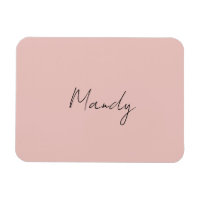 Calligraphy Elegant Rose Gold Plain Simple Name