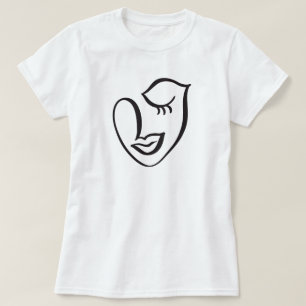 Calligraphy Face T-Shirt