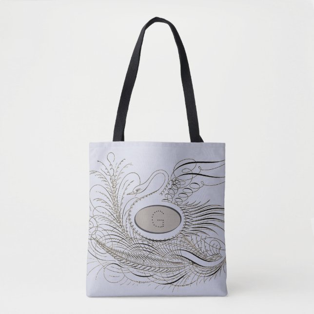 Calligraphy Flourish 2.0 Tote Bag (Front)