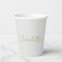 Calligraphy Gold Colour Grey Custom Personal Edit