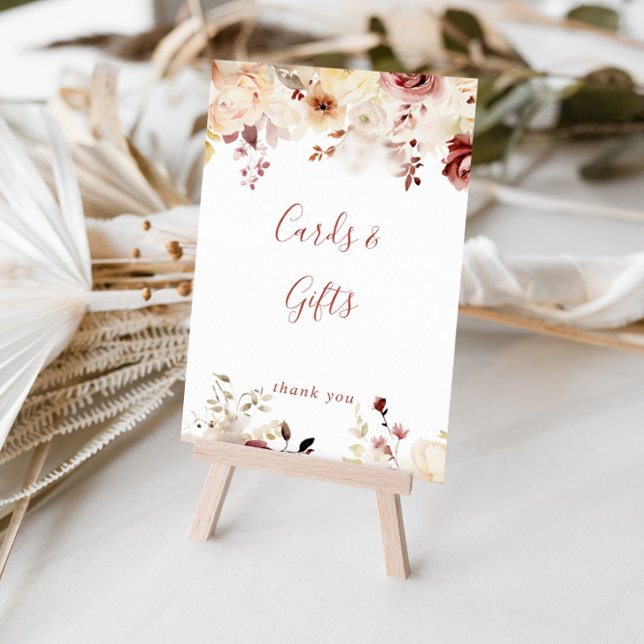 Calligraphy Graceful Floral Cards and Gifts Sign (Creator Uploaded)