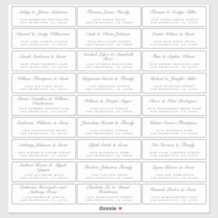 Calligraphy Guest Address Labels ORDER 8” or 14”!