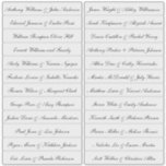 Calligraphy Guest Names Labels Transparent<br><div class="desc">Transparent labels with your guest names in chic black calligraphy (custom font on request). Simply add all your guest names and stick the personalised name labels on an envelope,  card or gift. Exclusively  designed for you by Happy Dolphin Studio.</div>