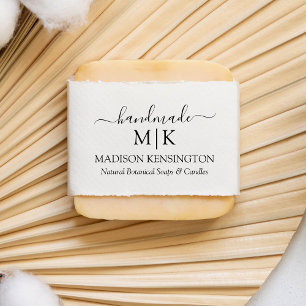 Calligraphy Handmade Monogram or Add Logo Business Self-inking Stamp