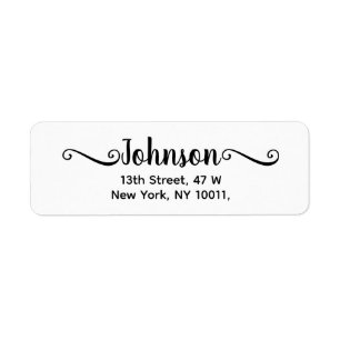 Calligraphy Handwritten Script white Label