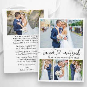 Calligraphy Heart Wedding After Party 5 Photos Announcement