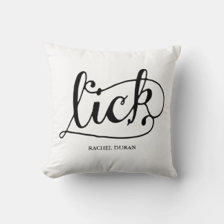 calligraphy lick pillow