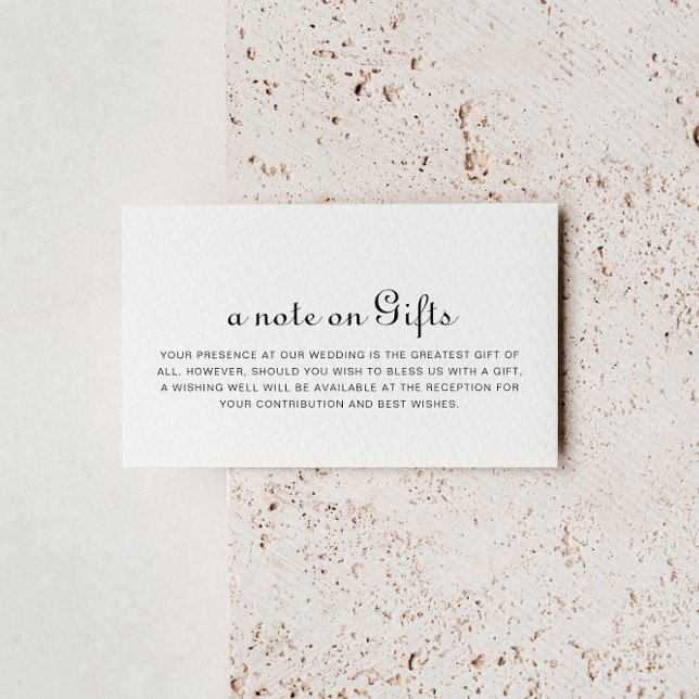 Calligraphy Minimalist Wedding Wishing Well Enclosure Card (Creator Uploaded)