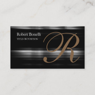 Calligraphy Monogram Chic Business Card