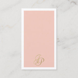 Calligraphy Monogram Template Elegant Colours Business Card
