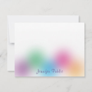 Calligraphy Monogram Template Rainbow Colours