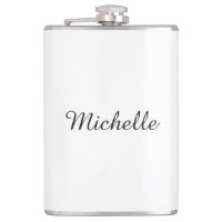 Calligraphy Name Creative Trendy White