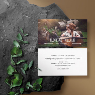 Calligraphy Name Photographer Photo Business Card