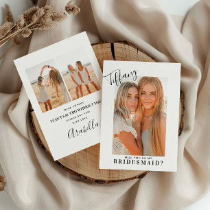 Calligraphy Name Will You Be My Bridesmaid Photo