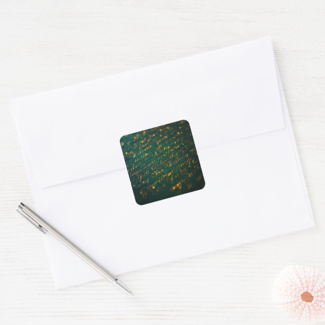 Calligraphy of the Unknown Square Sticker (Envelope)