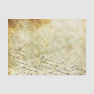 Calligraphy on a Gold and Bronze Background Tissue Paper