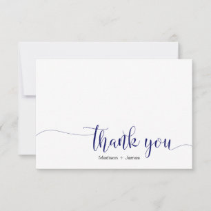 Calligraphy Personalised Thank You Notecard set