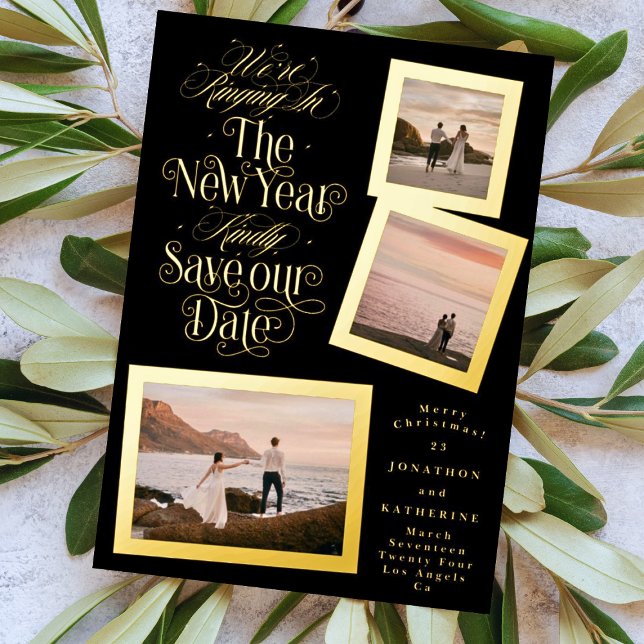 calligraphy photo collage new year merry christmas (Creator Uploaded)