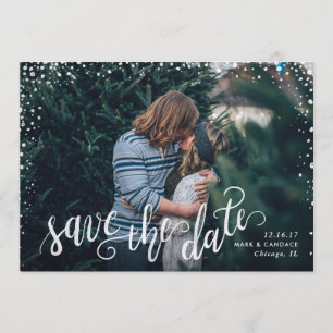 Calligraphy Photo Save the Date