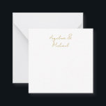 Calligraphy Professional Elegant Gold Colour Card<br><div class="desc">Looking for a beautiful calligraphy with an aesthetic handwriting? This simple,  eye-catching design is for you. This product immediately impresses those who see it. The fine and tasteful design will immediately reflect the quality of your relationship and family.</div>