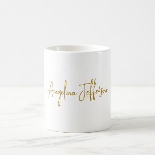 Calligraphy Professional Elegant Gold Colour Coffee Mug