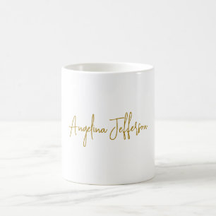 Calligraphy Professional Elegant Gold Colour Coffee Mug