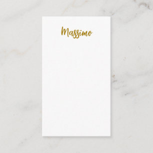 Calligraphy Professional Elegant Gold Colour Enclosure Card